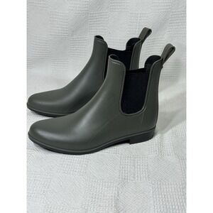 Sam Edelman Womens 9 Tinsley Moss Green Chelsea‎ Ankle Rain Bootie
